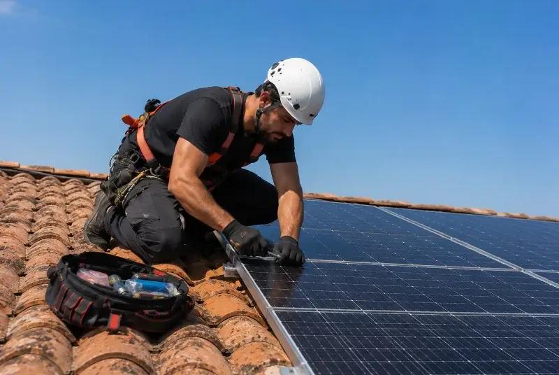 Maintenance et monitoring de panneaux solaires à Lys